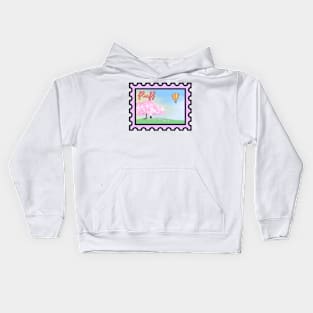 Fluff Postage Stamp Kids Hoodie